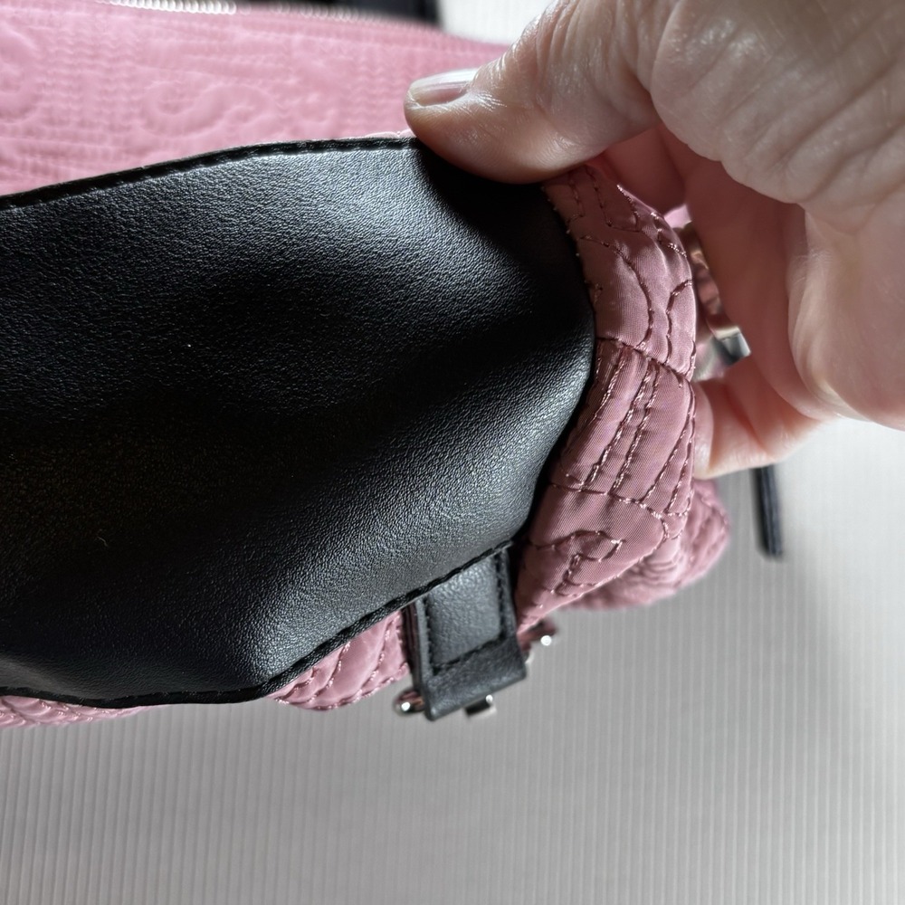Steve Madden Pink Soft Quilted Convertible Backpack - Picture 11 of 16